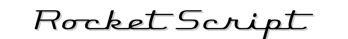 Rocket Script font